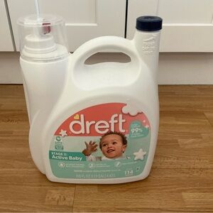 Dreft stage 2 active baby liquid detergent 114 loads removes 99% food stains